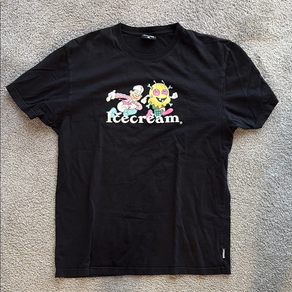 Vintage Black Icecream Graphic T-Shirt